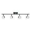 Afx Gregor 4 Light LED Fixed Rail - Black GRGF4450L30D1BK